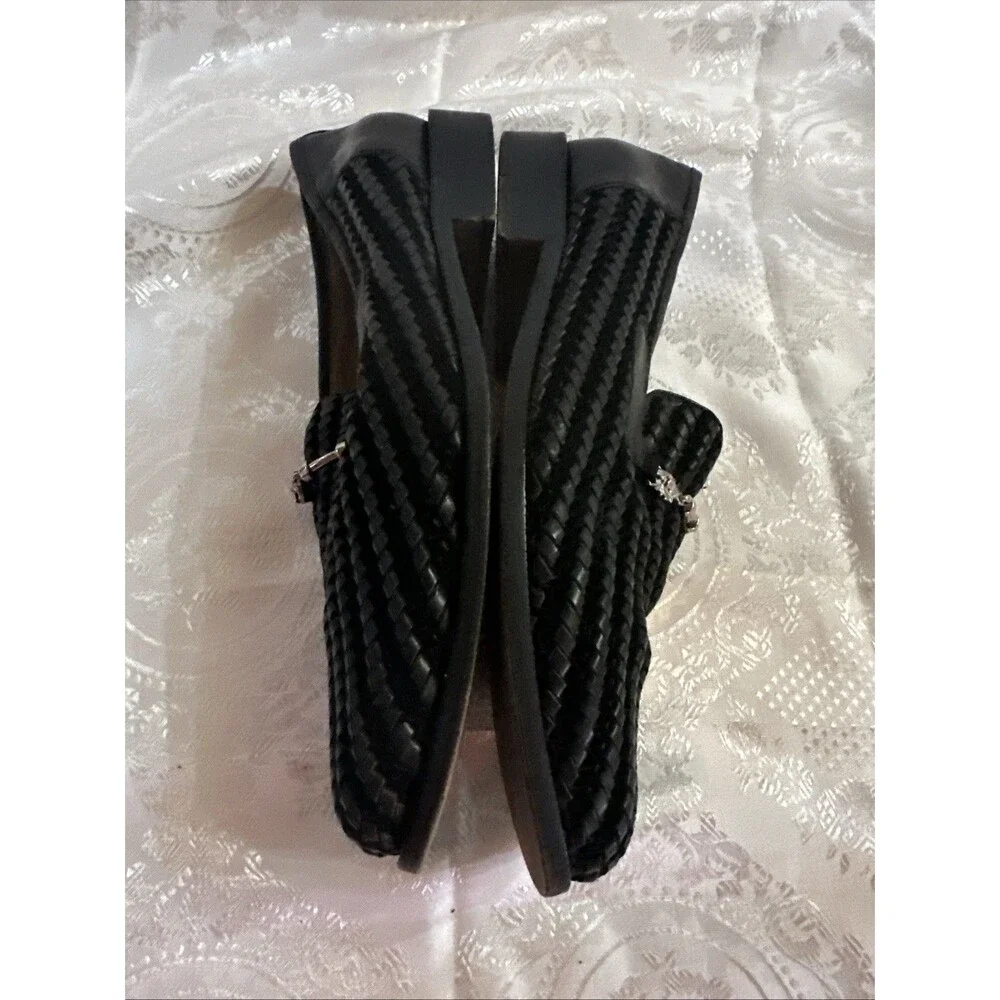Olivier 12 Woven Black Shoes Made In Italy